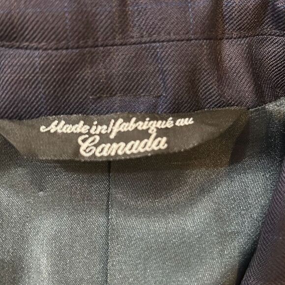 Grand Prix navy blue, horizontal and vertical lines size 14 slim youth - Picture 12 of 16